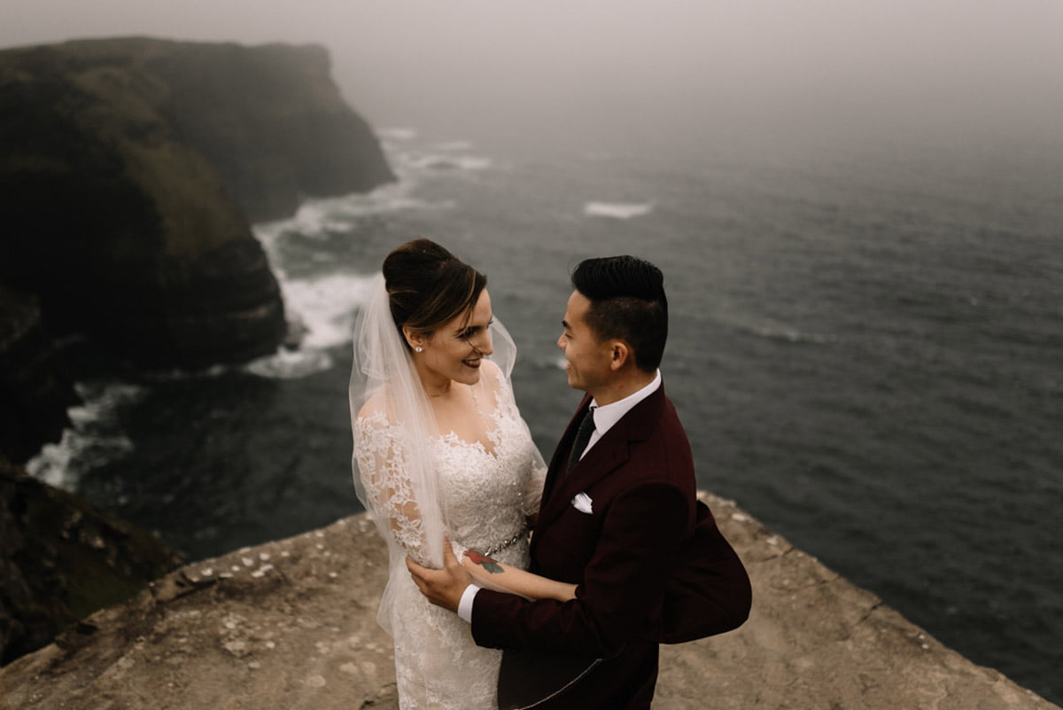 cliffs of moher elopement photography